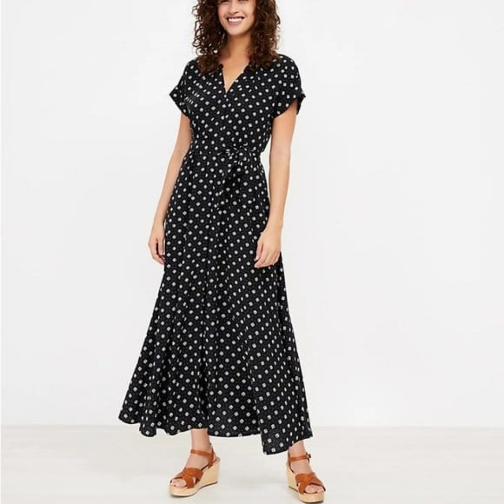 Loft Women's Long Button-Up Maxi - Picture 1 of 11